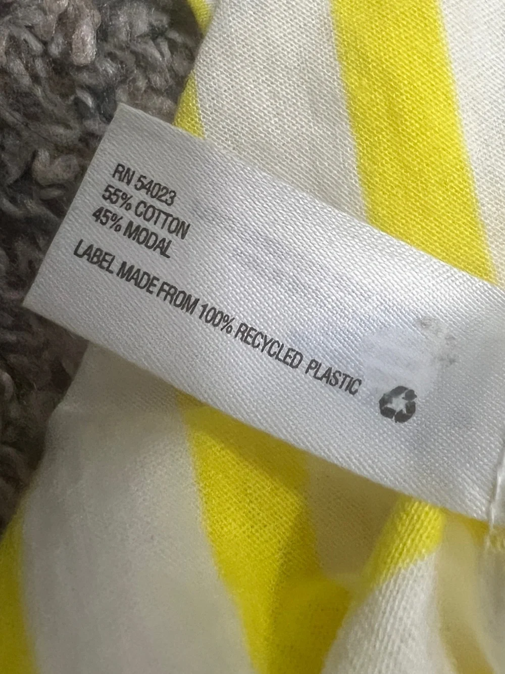 GAP Casual Yellow & White Striped Short-Sleeve Tee‎